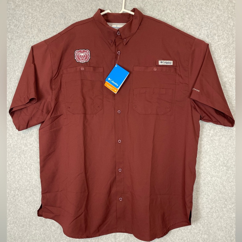 Columbia PFG MO State Bears Men’s Short Sleeve Button Down